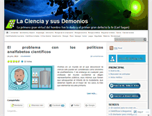 Tablet Screenshot of lacienciaysusdemonios.com